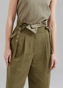 3.1 Phillip Lim Cotton Linen Paperbag Pant