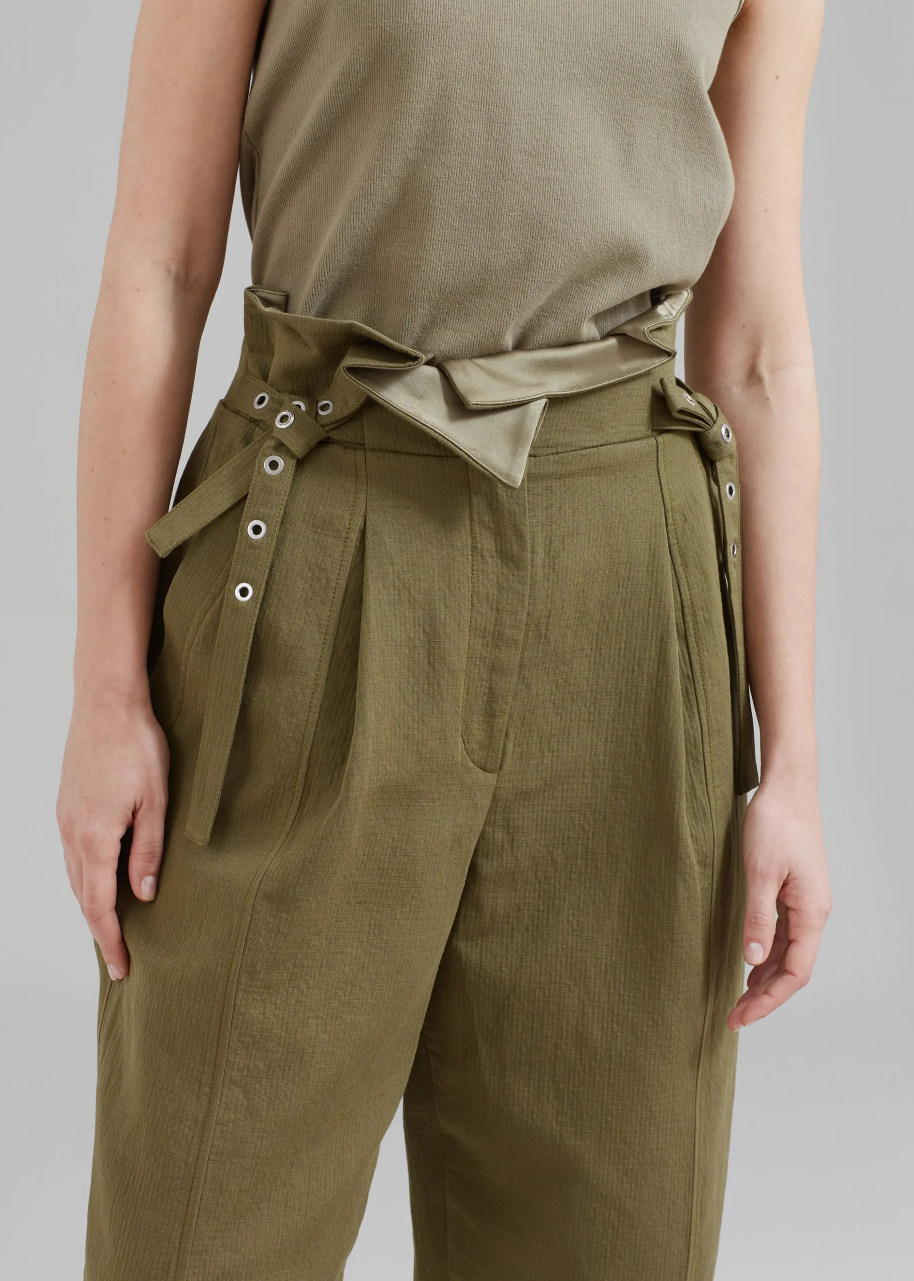 3.1 Phillip Lim Cotton Linen Paperbag Pant