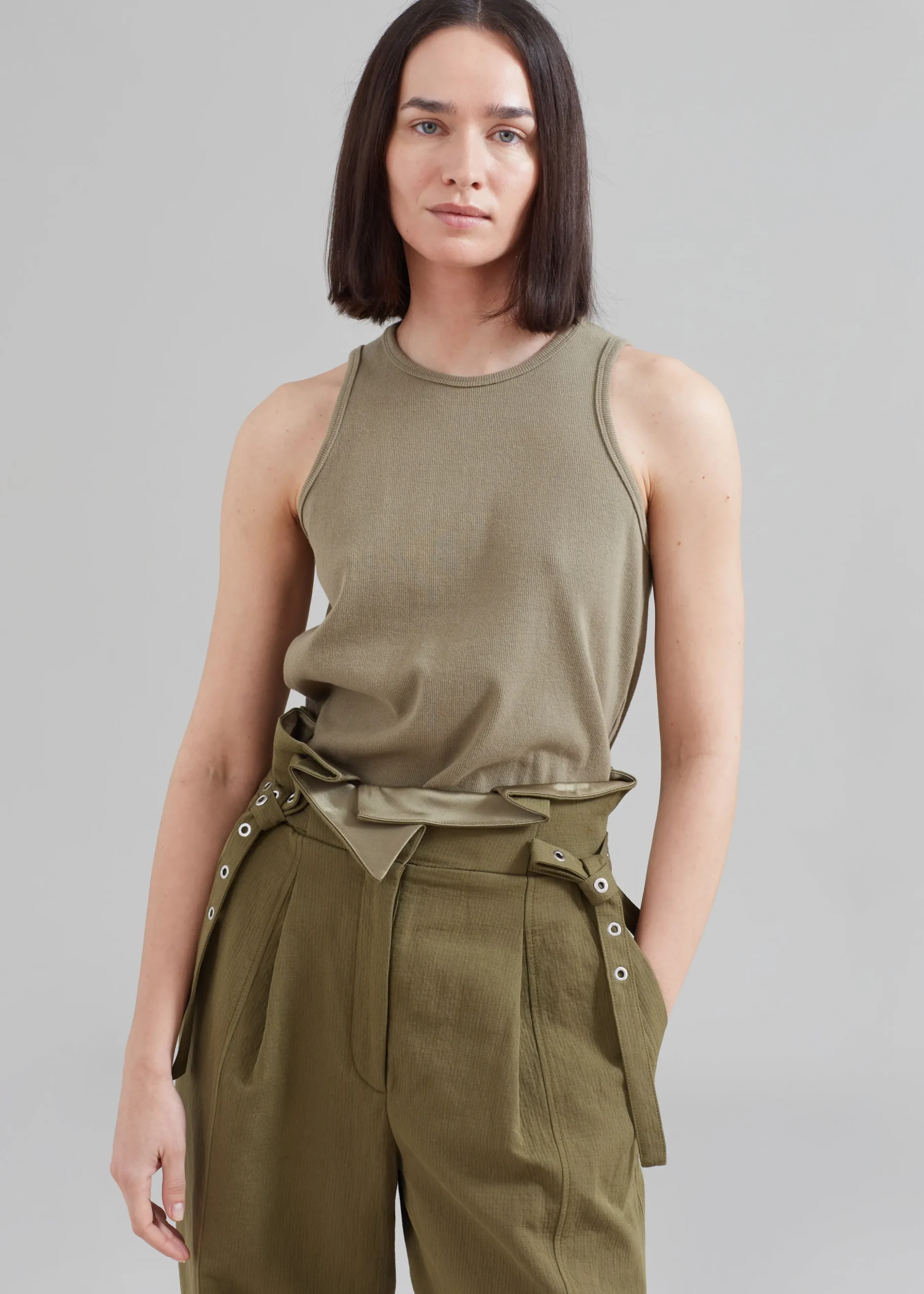 3.1 Phillip Lim Cotton Linen Paperbag Pant