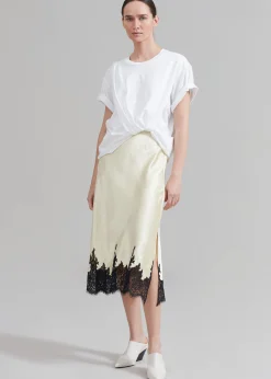3.1 Phillip Lim Draped T-Shirt Slip Combo Dress