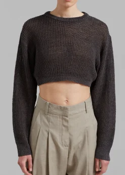 Abi Cropped Knit Top