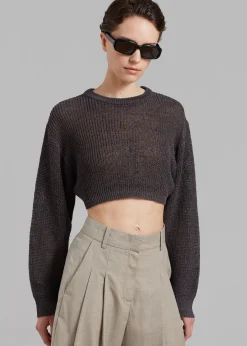 Abi Cropped Knit Top