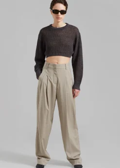 Abi Cropped Knit Top