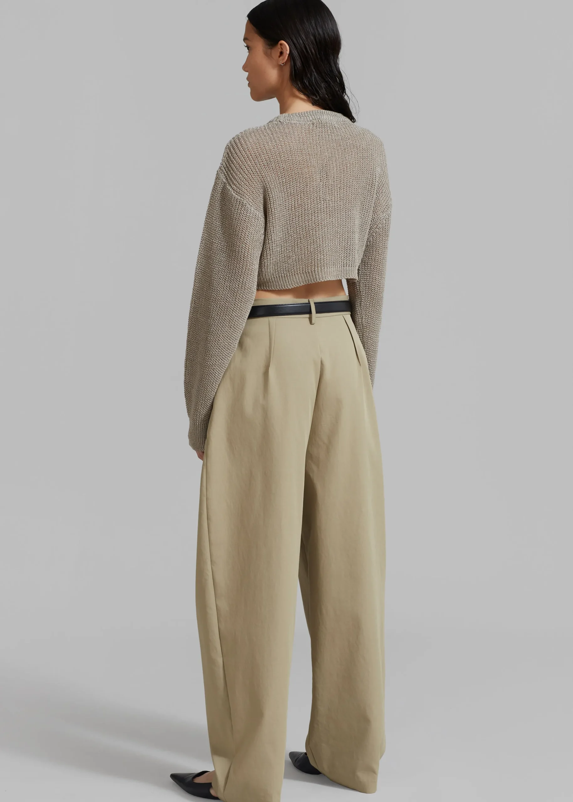 Abi Cropped Knit Top