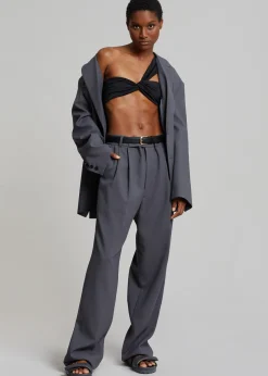 Aexae Ruched One Shoulder Swim Top