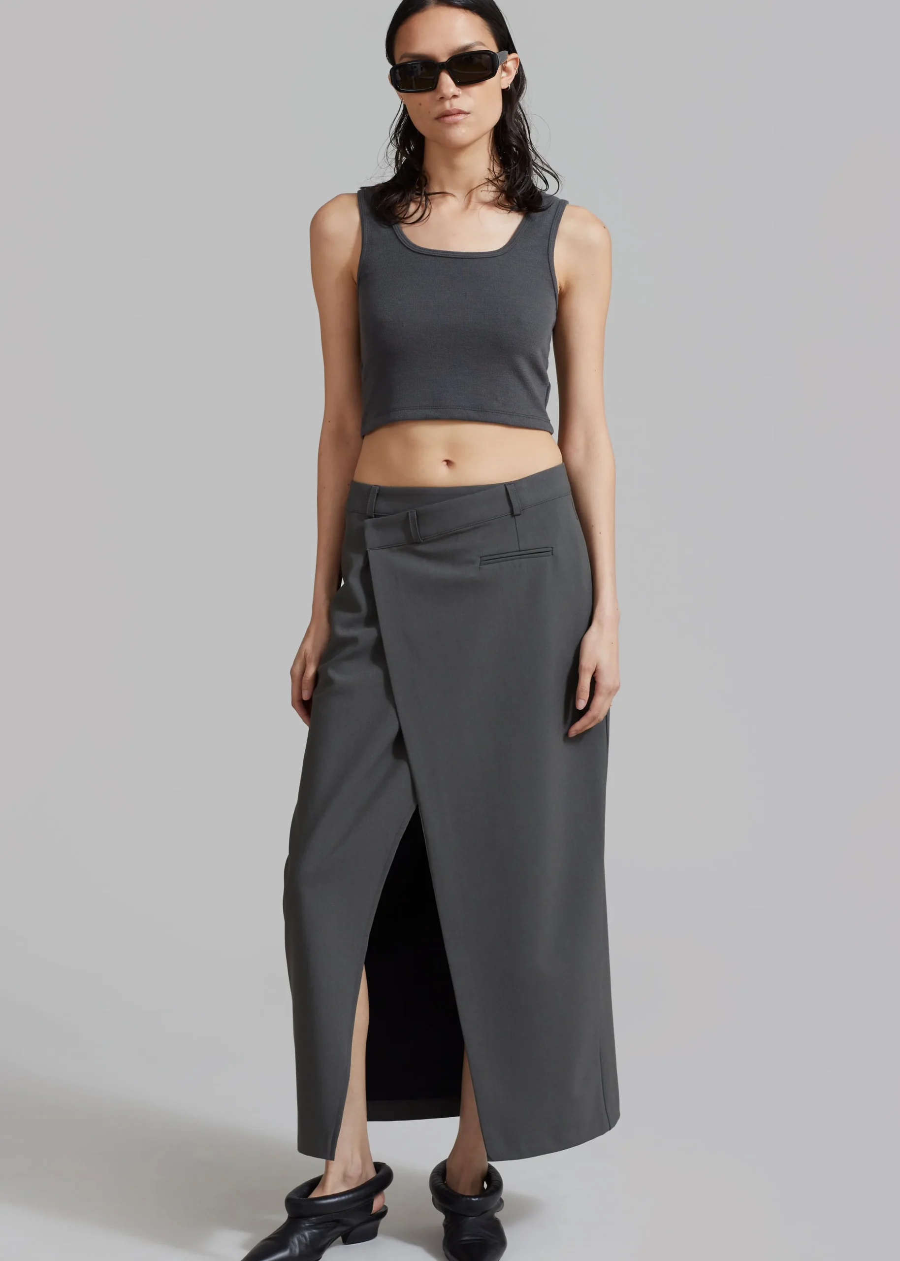 Annabel Asymmetric Midi Skirt