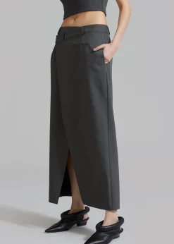 Annabel Asymmetric Midi Skirt