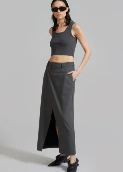 Annabel Asymmetric Midi Skirt