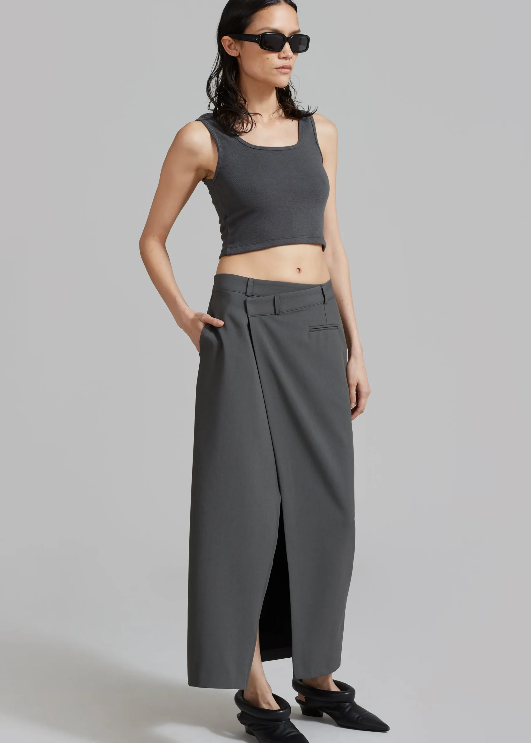 Annabel Asymmetric Midi Skirt