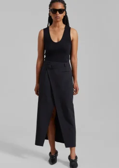 Annabel Asymmetric Midi Skirt