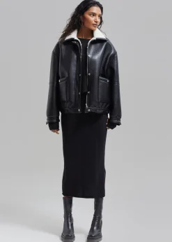Arin Faux Leather Jacket