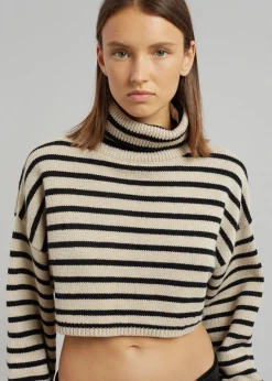 Athina Cropped Turtleneck Sweater