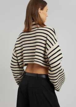 Athina Cropped Turtleneck Sweater