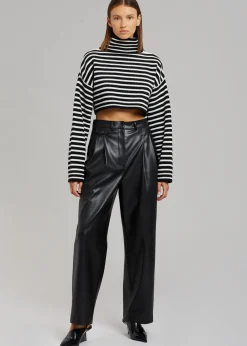Athina Cropped Turtleneck Sweater