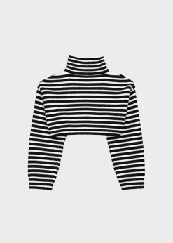 Athina Cropped Turtleneck Sweater