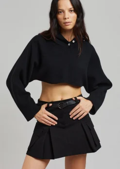 Audrey Cargo Pleated Miniskirt