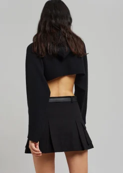 Audrey Cargo Pleated Miniskirt