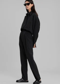 Bea Fluid Pinstripe Suit Pants