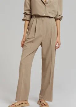 Bea Fluid Pinstripe Suit Pants