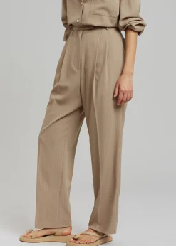 Bea Fluid Pinstripe Suit Pants