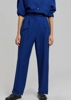 Bea Fluid Stripe Suit Pants