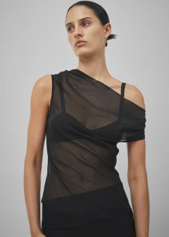Beare Park Silk Georgette Off The Shoulder Top