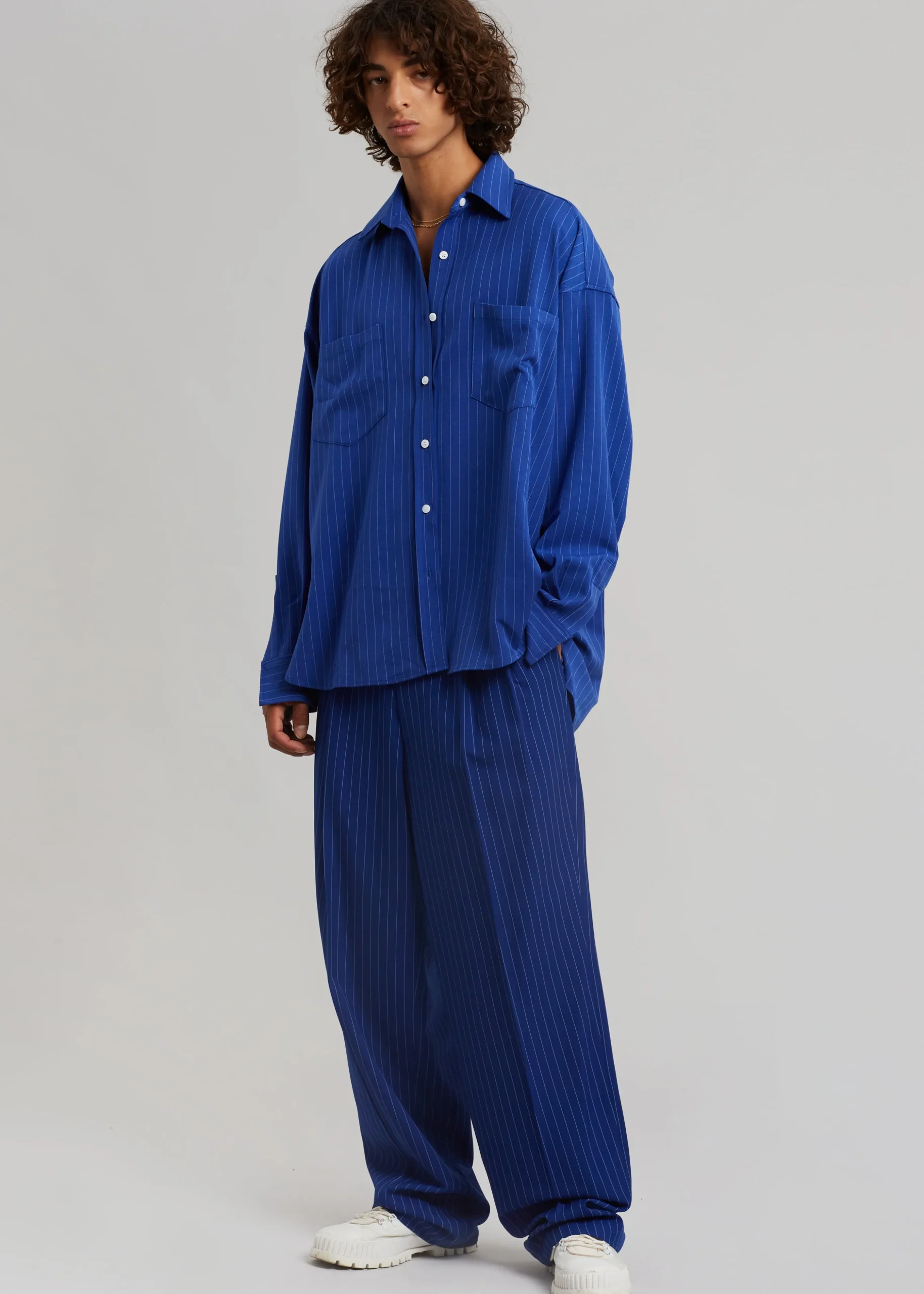 Beo Fluid Stripe Suit Pants