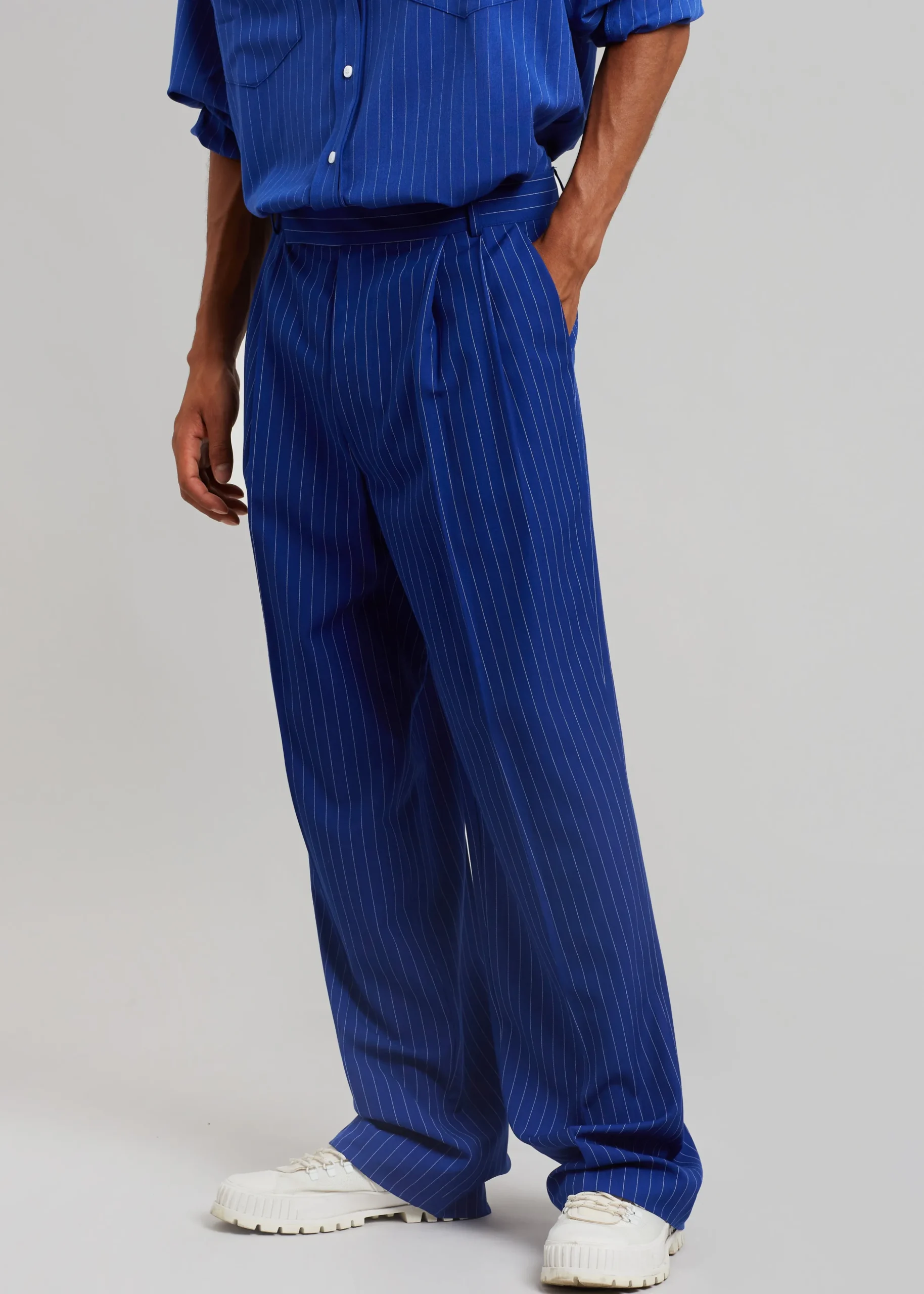 Beo Fluid Stripe Suit Pants