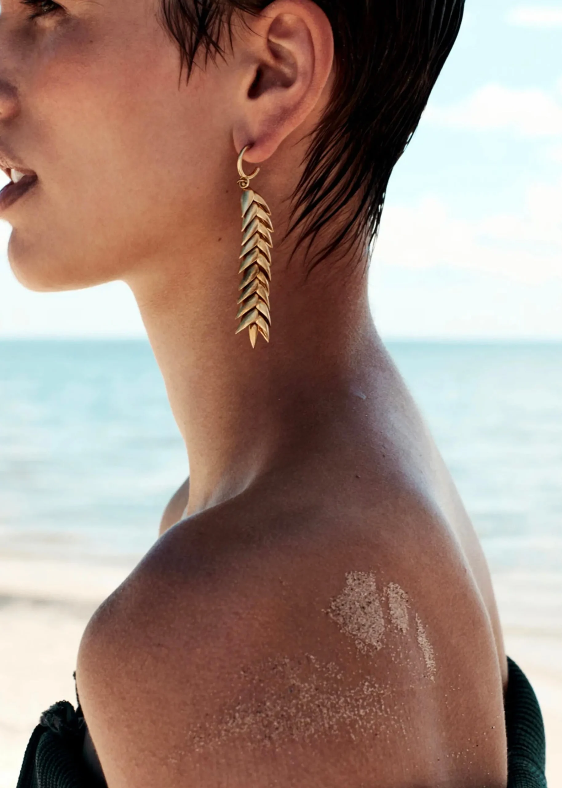 Bevza Spikelet Medium Earrings