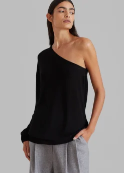Bianca One Shoulder Loose Knit Top