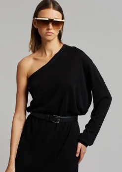 Bianca One Shoulder Loose Knit Top