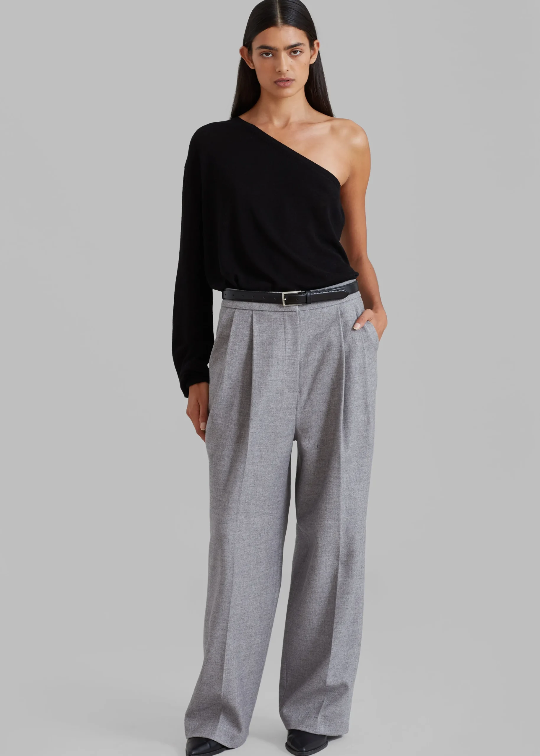 Bianca One Shoulder Loose Knit Top