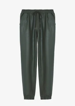 Brighton Faux Leather Joggers