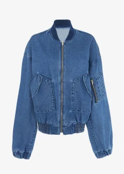 Cade Denim Bomber