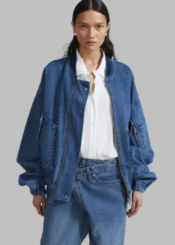 Cade Denim Bomber