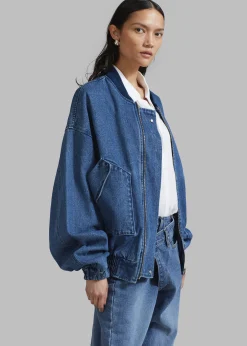 Cade Denim Bomber