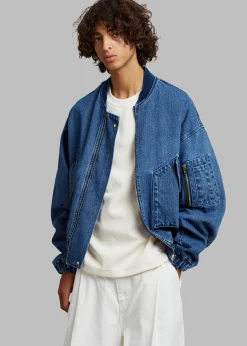 Cade Denim Bomber