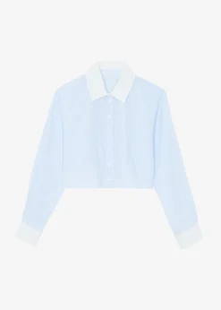 Calgari Contrast Cropped Shirt