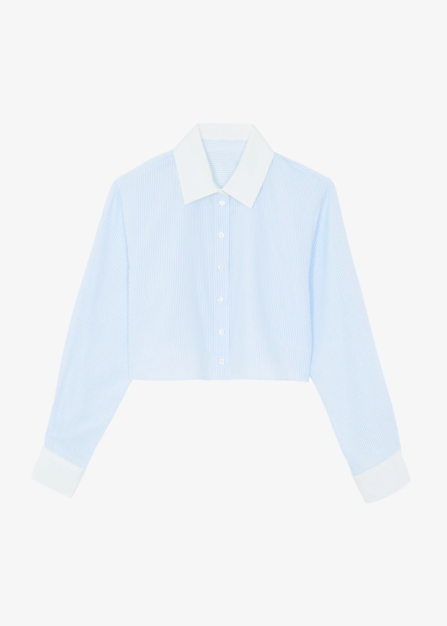 Calgari Contrast Cropped Shirt
