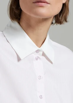 Calgari Contrast Cropped Shirt