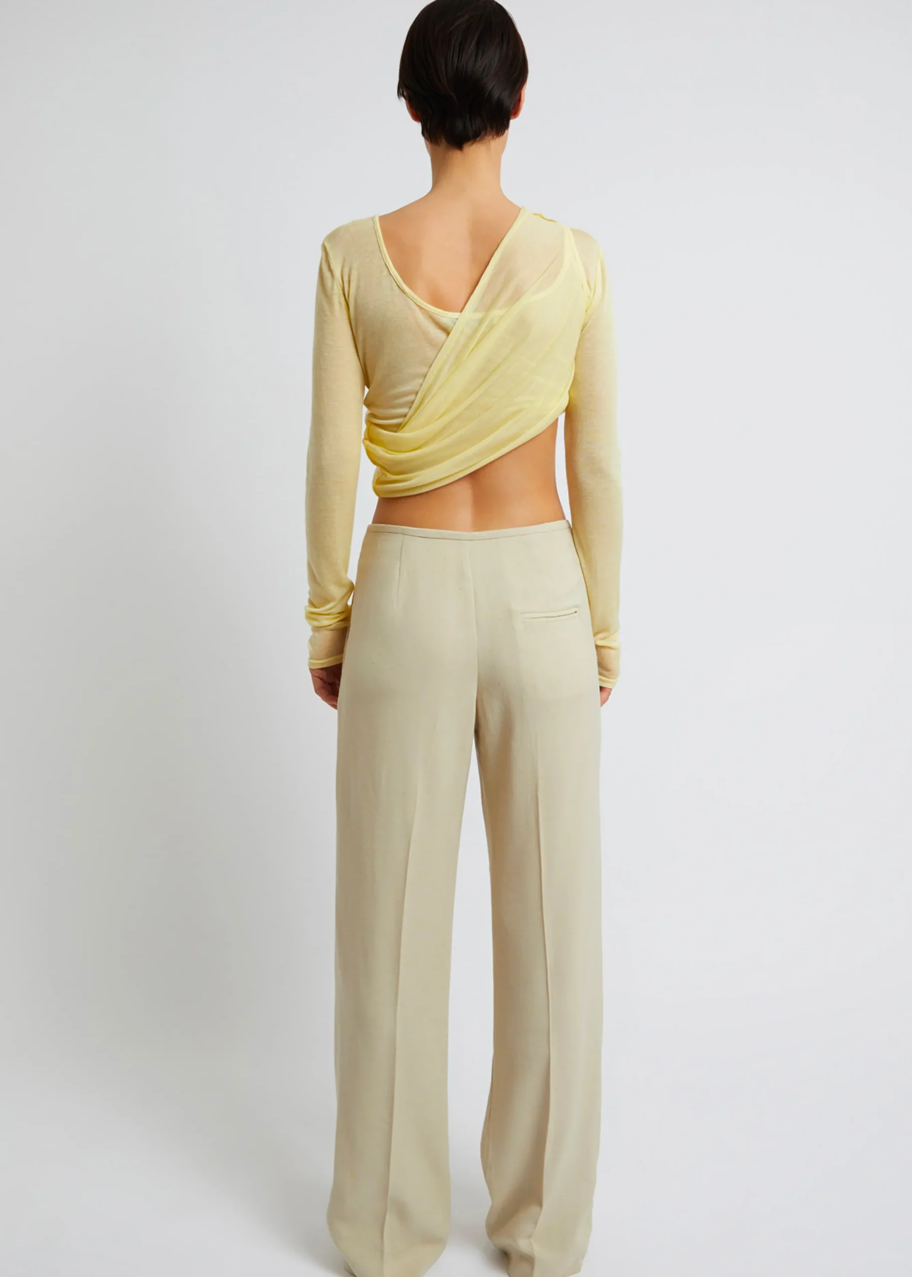 Christopher Esber Folded Crop L/S Top
