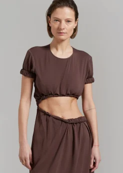 Christopher Esber Roll Sleeve Tee Dress