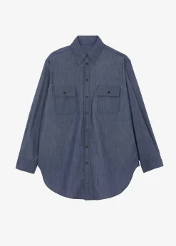 Cidra Pocket Denim-Effect Shirt