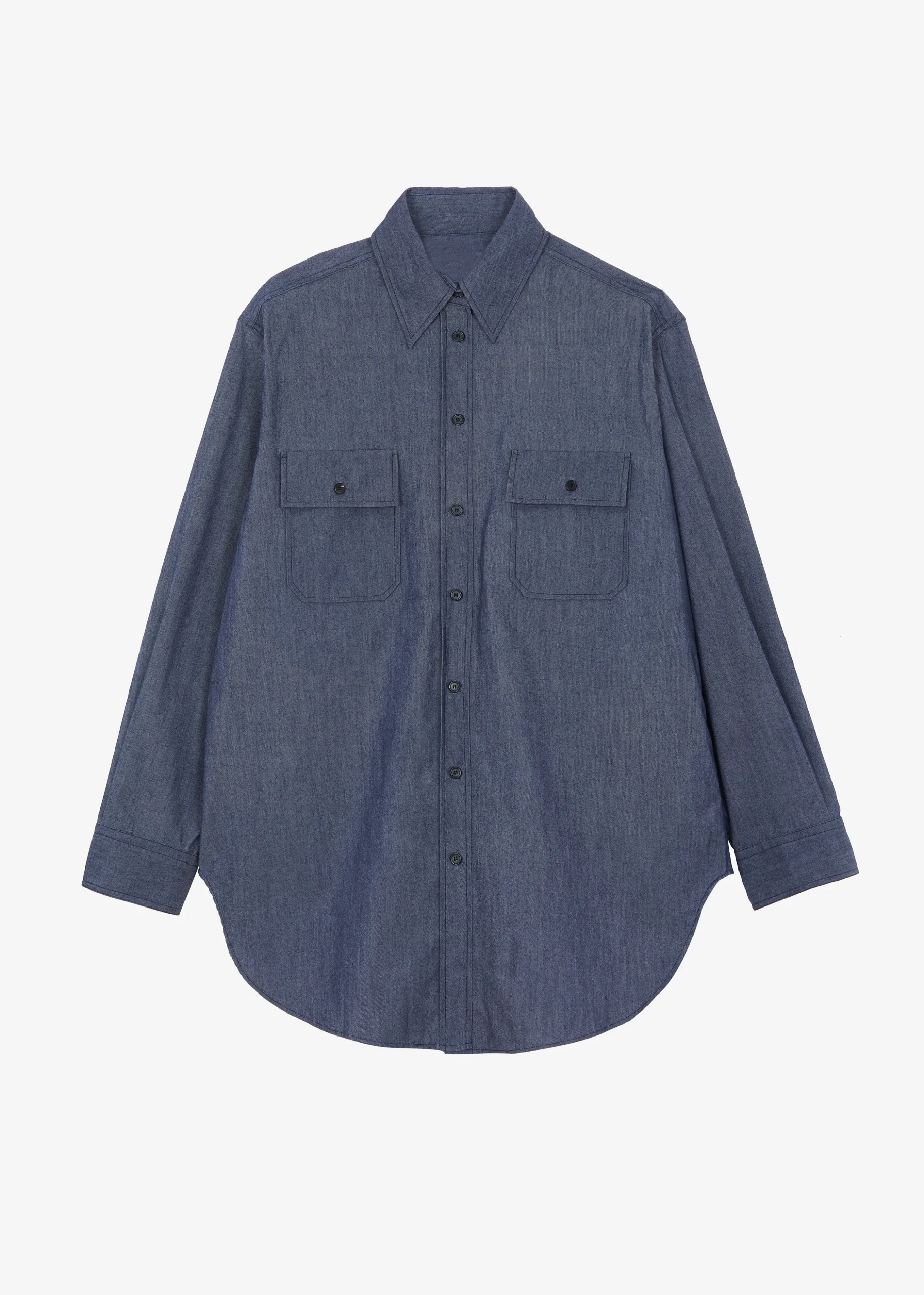 Cidra Pocket Denim-Effect Shirt