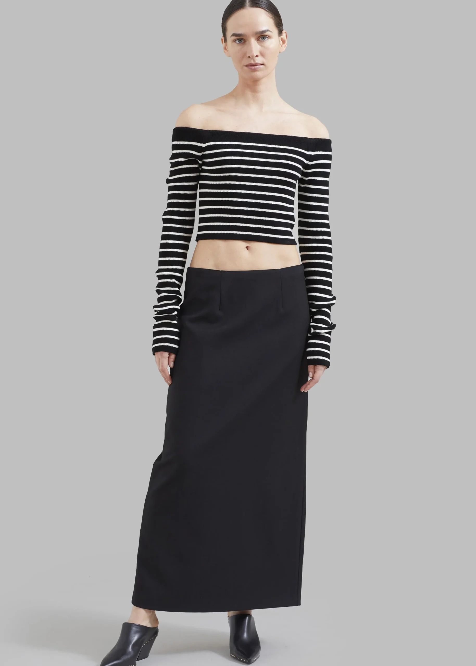 Coco Black Off Shoulder Sweater