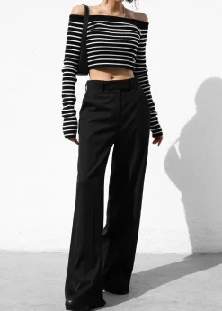 Coco Black Off Shoulder Sweater