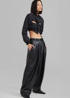 Coperni Cut-Out Cropped Bomber Jacket