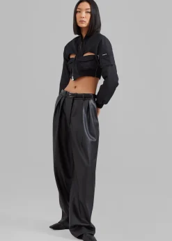 Coperni Cut-Out Cropped Bomber Jacket