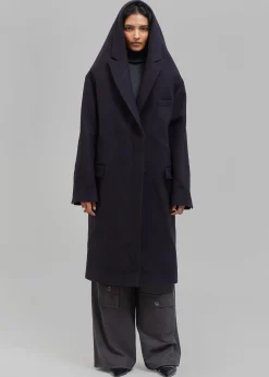 Coperni Hooded Double-Breasted Coat