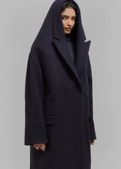 Coperni Hooded Double-Breasted Coat